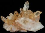 Tangerine Quartz Crystal Cluster - Madagascar #58833-1